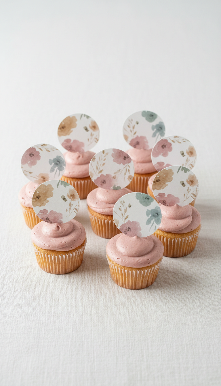 Custom Cupcake toppers - Icing paper